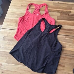 Set of 2 Old Navy Active Racerback Tanks - size L